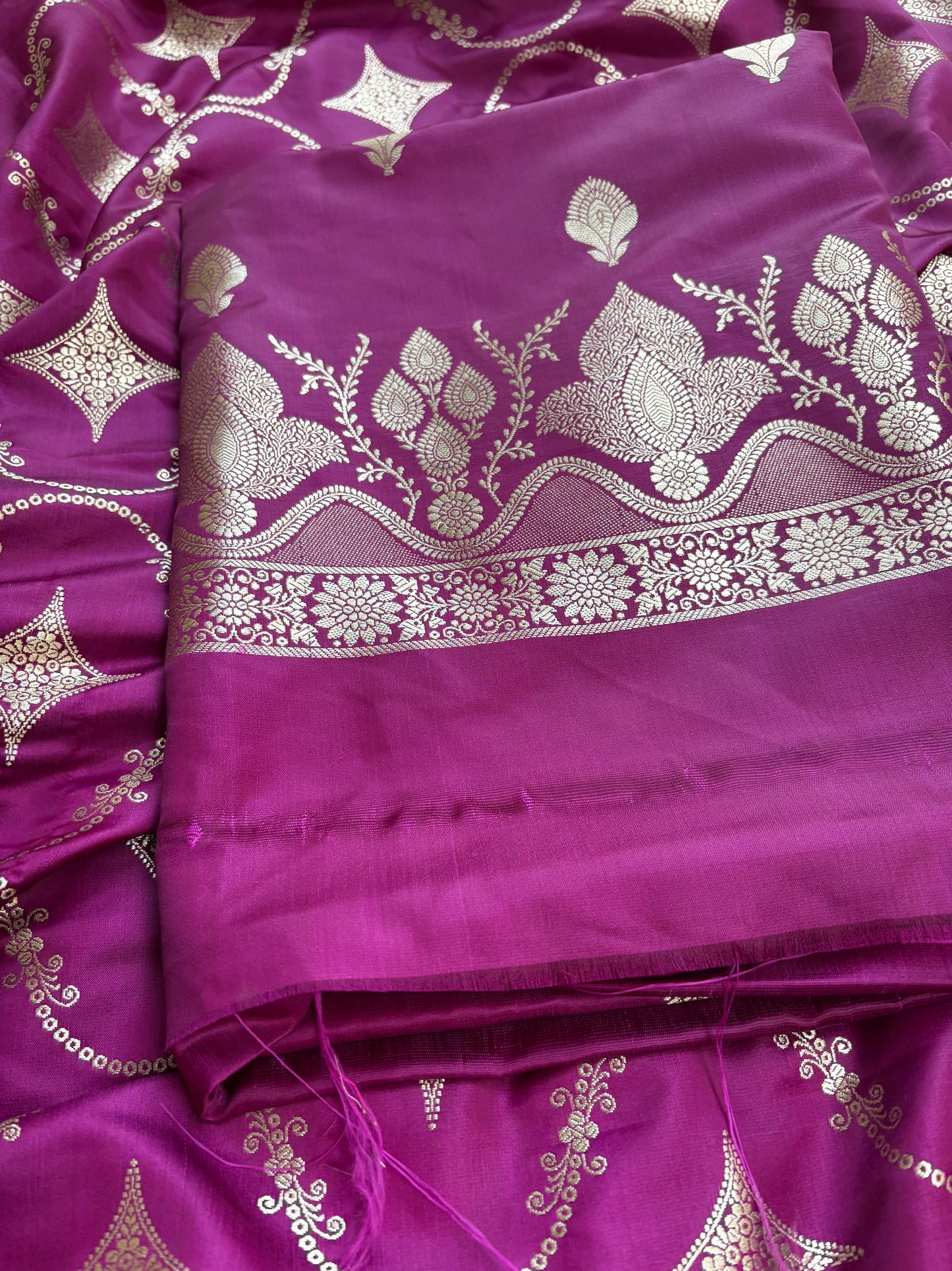 Wine mashru silk 3 piece suit set