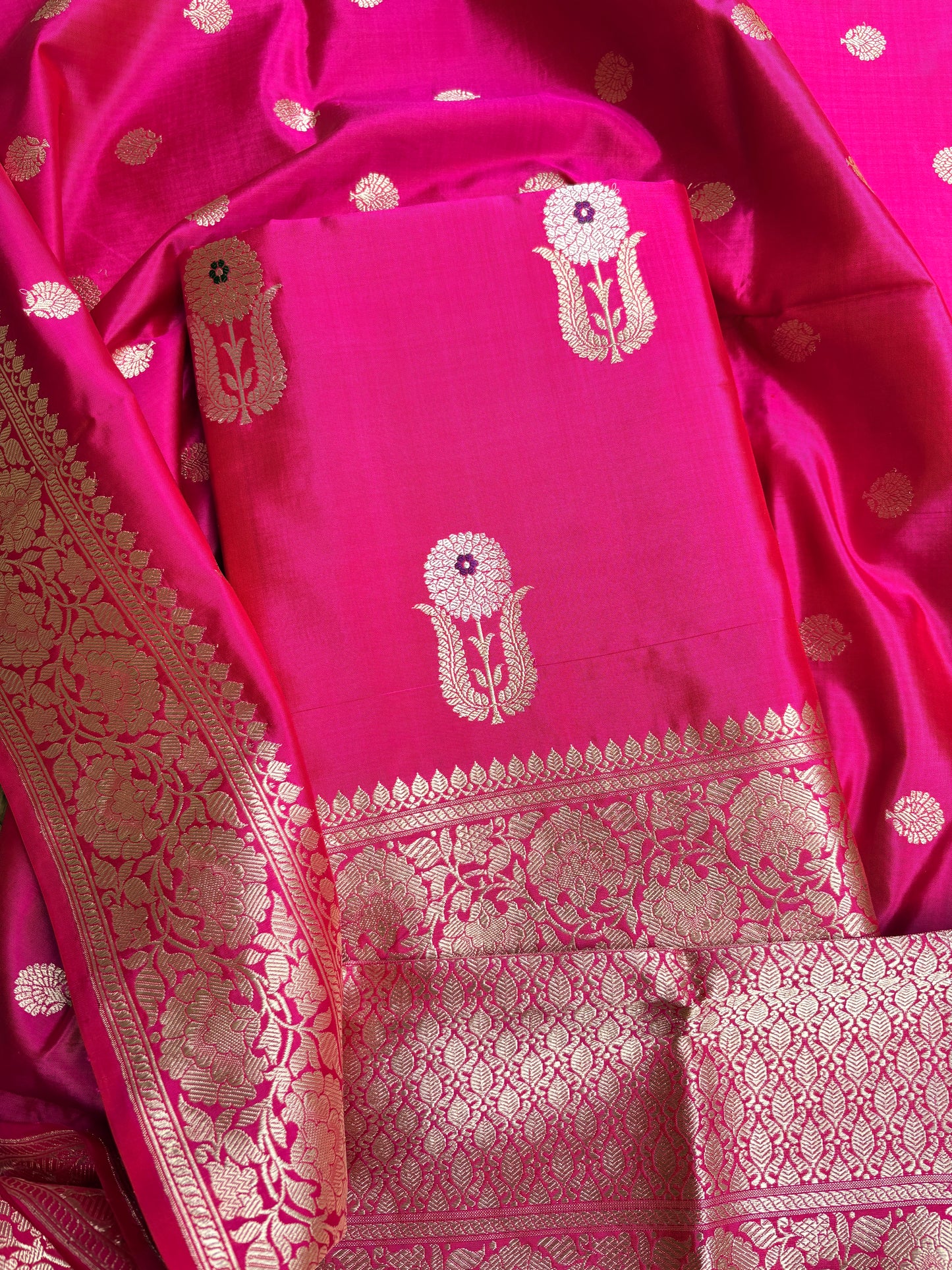 Katan by Katan silk kadhwa silk 3 piece suit set