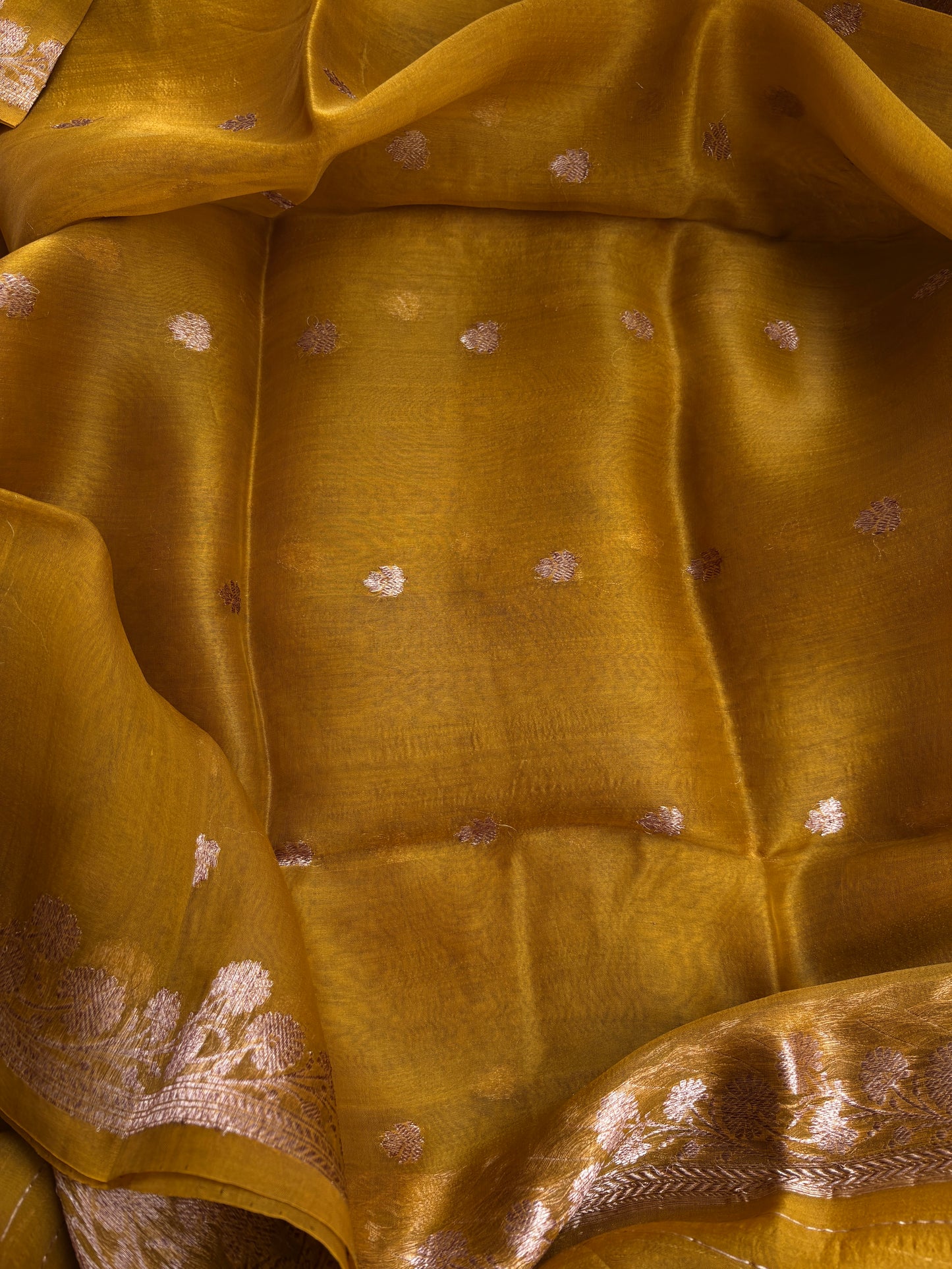 Raw silk kadhwa suit set