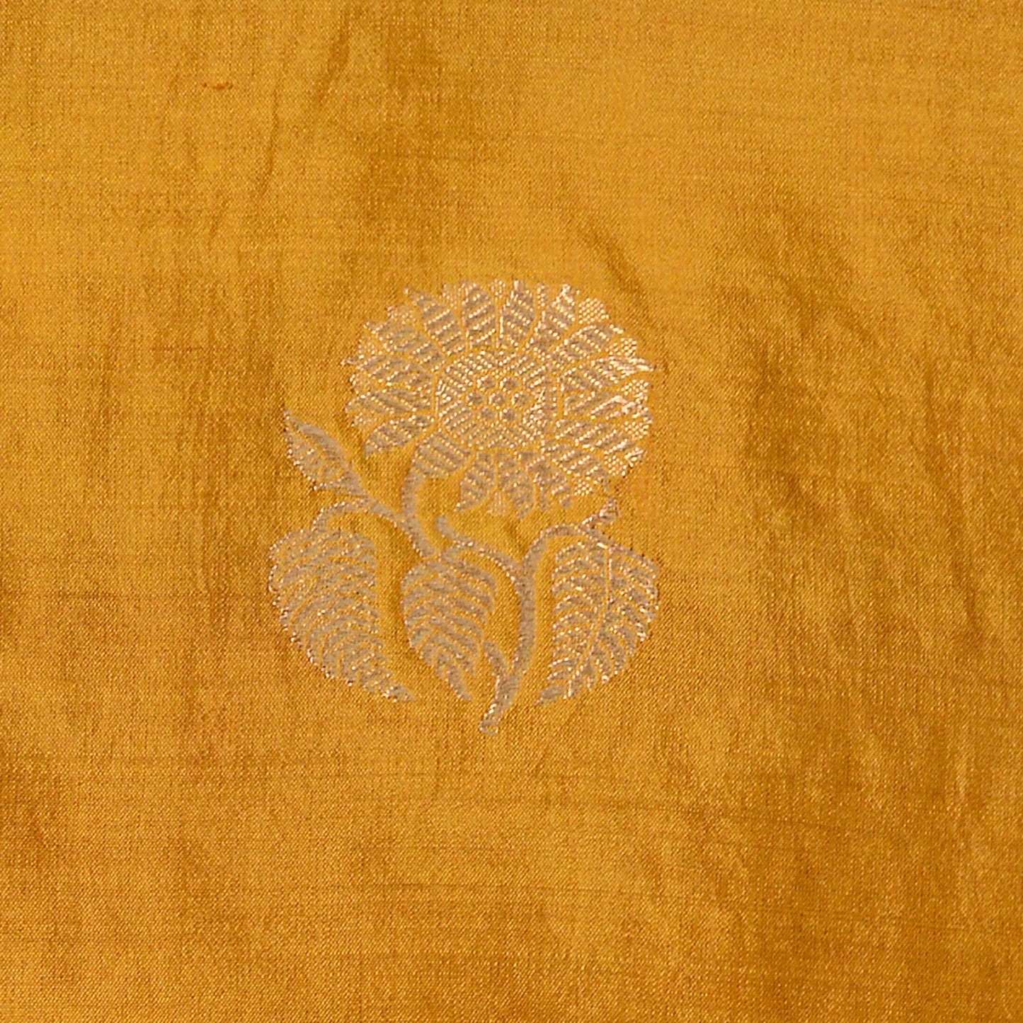 Mustard Chiniya silk suit with bandhani dupatta