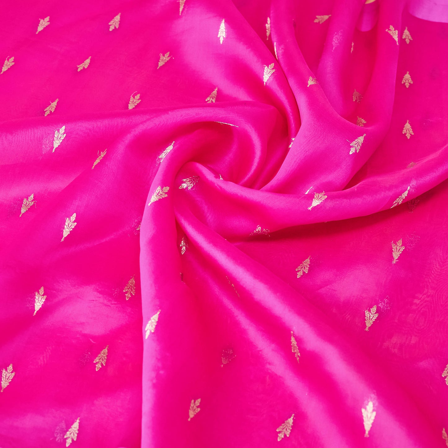 Pink raw mango silk 3 piece suit set