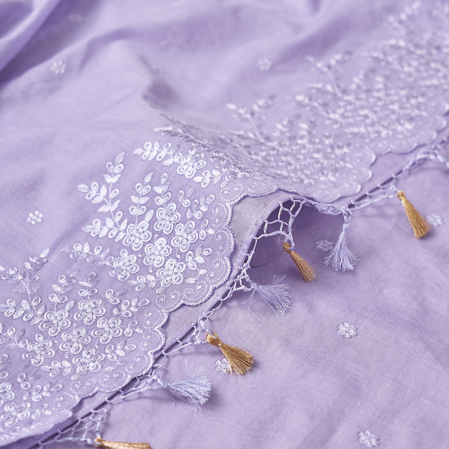 Lavender cotton 3 piece suit set