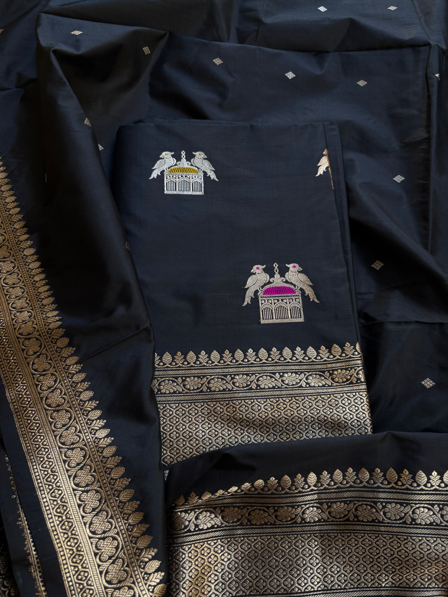 Black katan by katan kadhwa suit set
