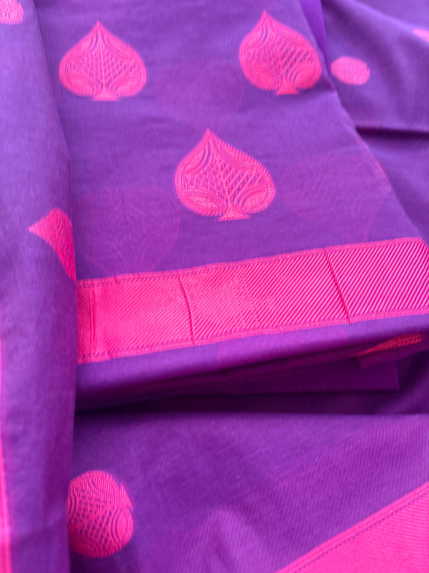 Purple paan boota Resham weaving suit set( cc-08)