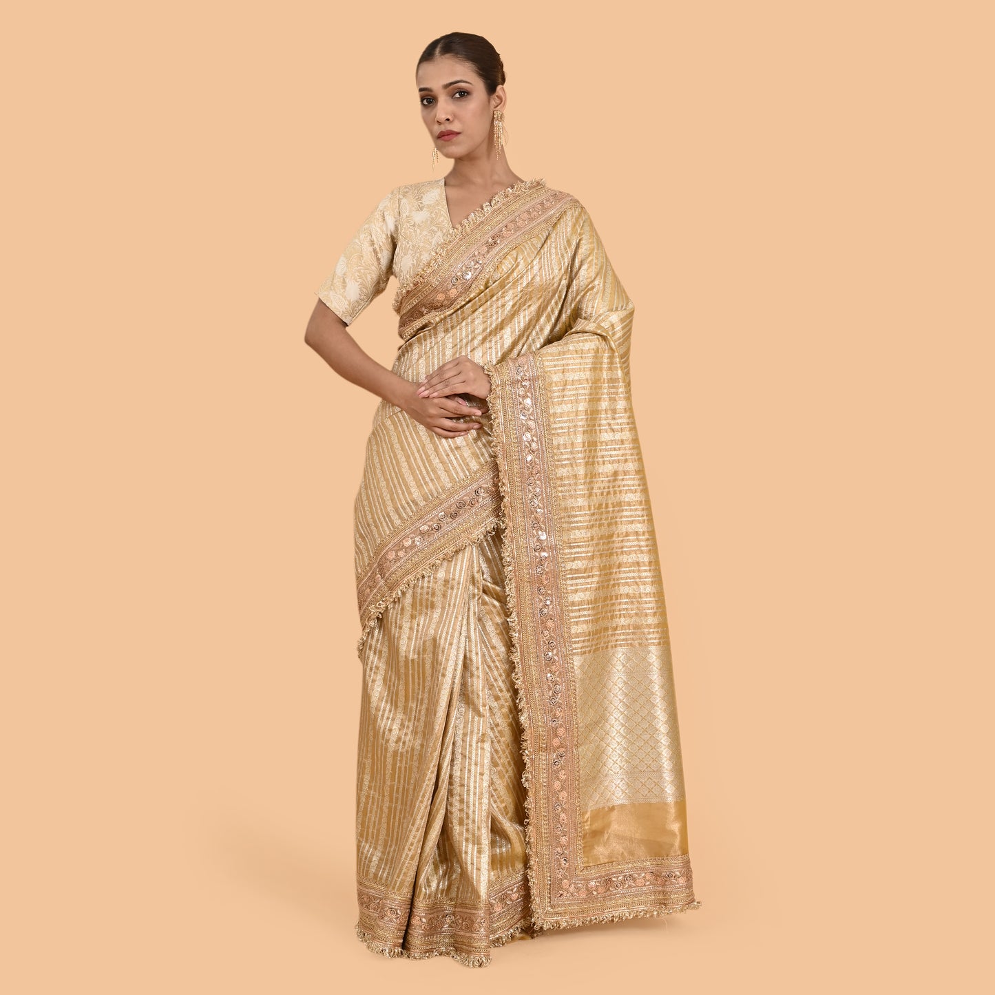 Golden Tissue Silk Saree