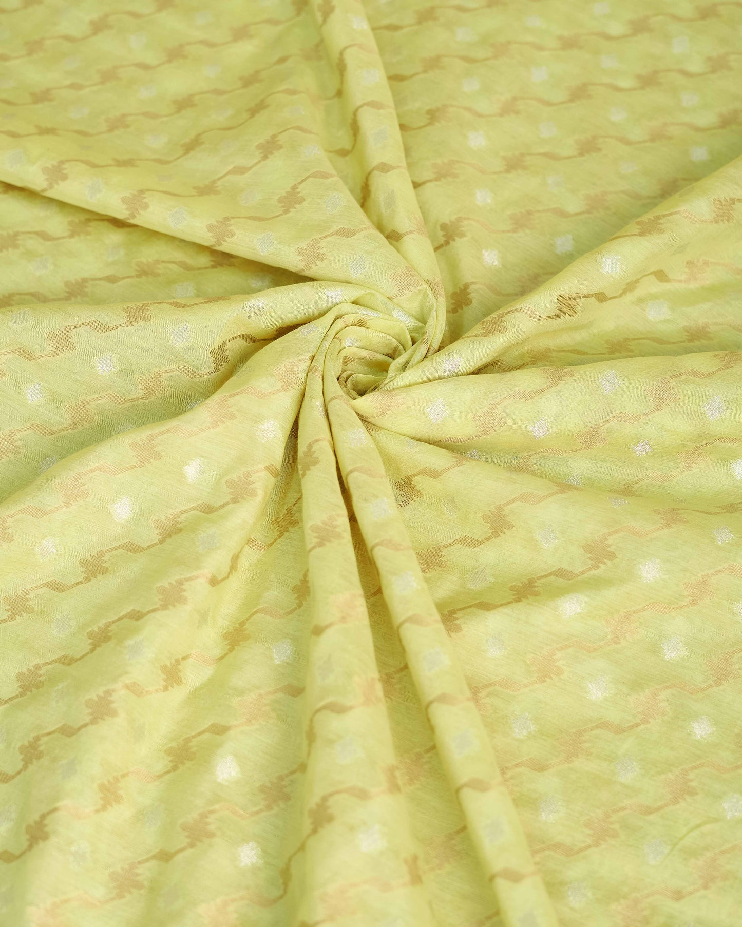 Yellow Jamdani weaving 3 piece suit set