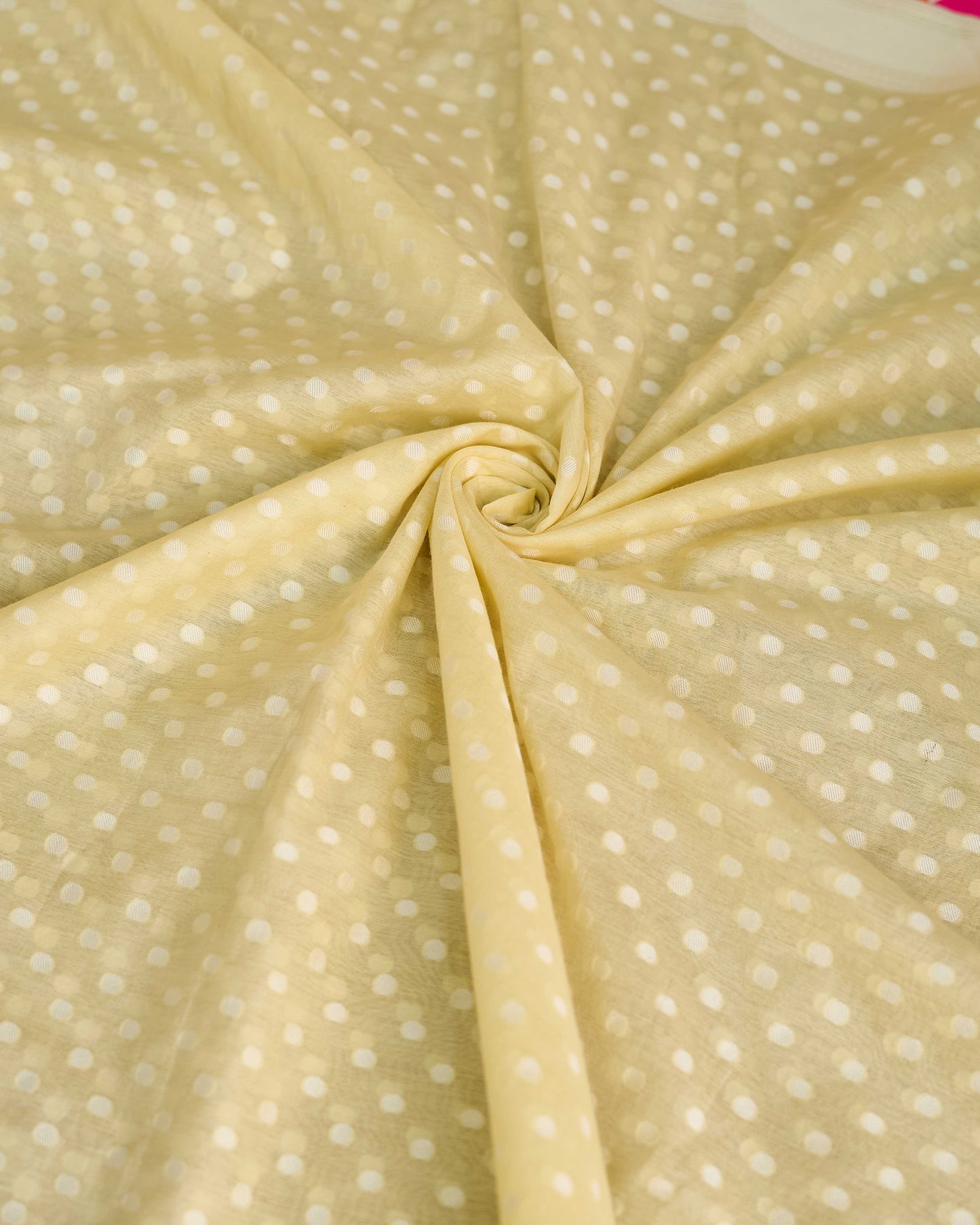 Yellow premium handwoven cotton 3 piece suit