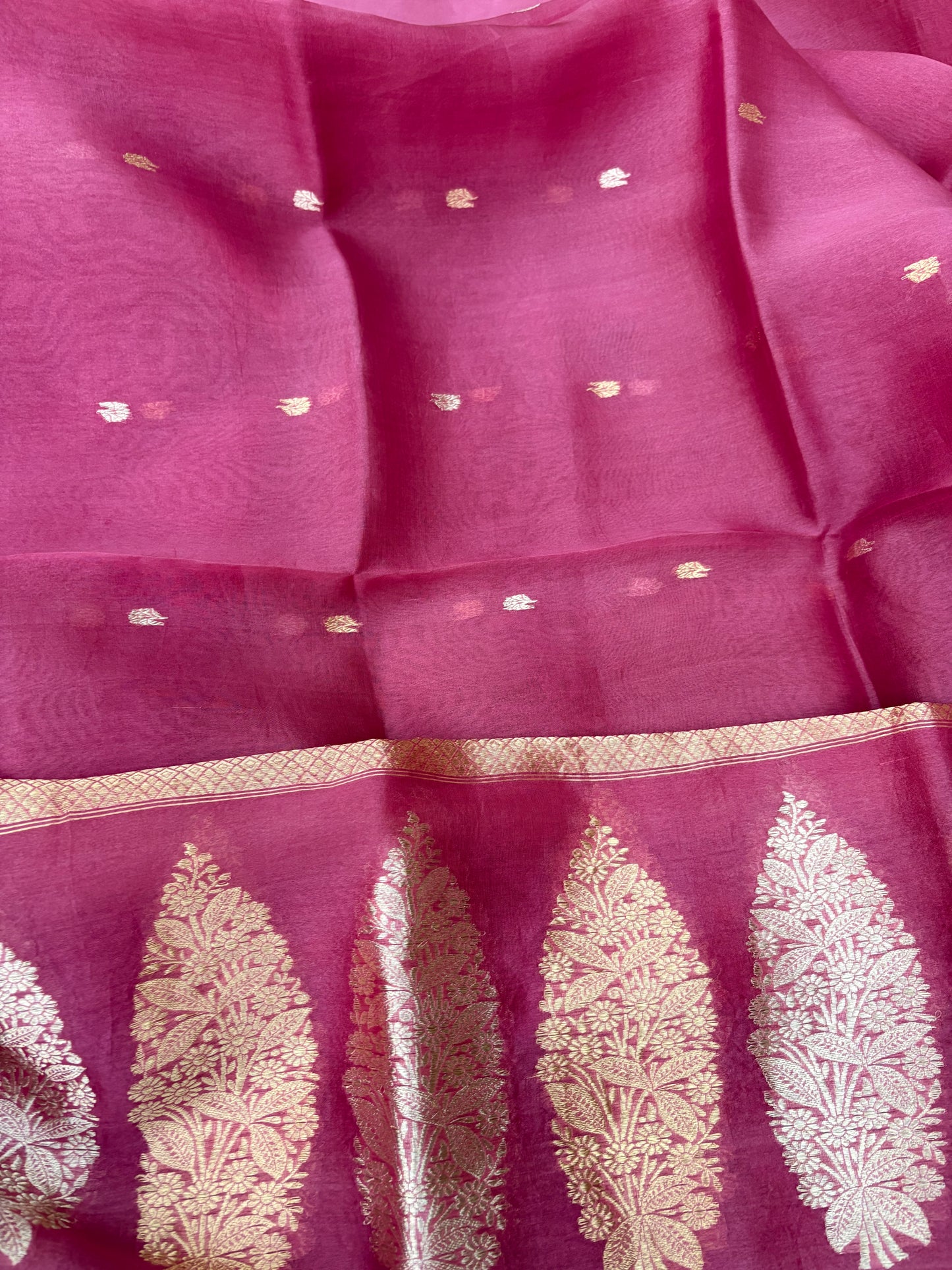 Onion pink kora kadhwa 3 piece suit set