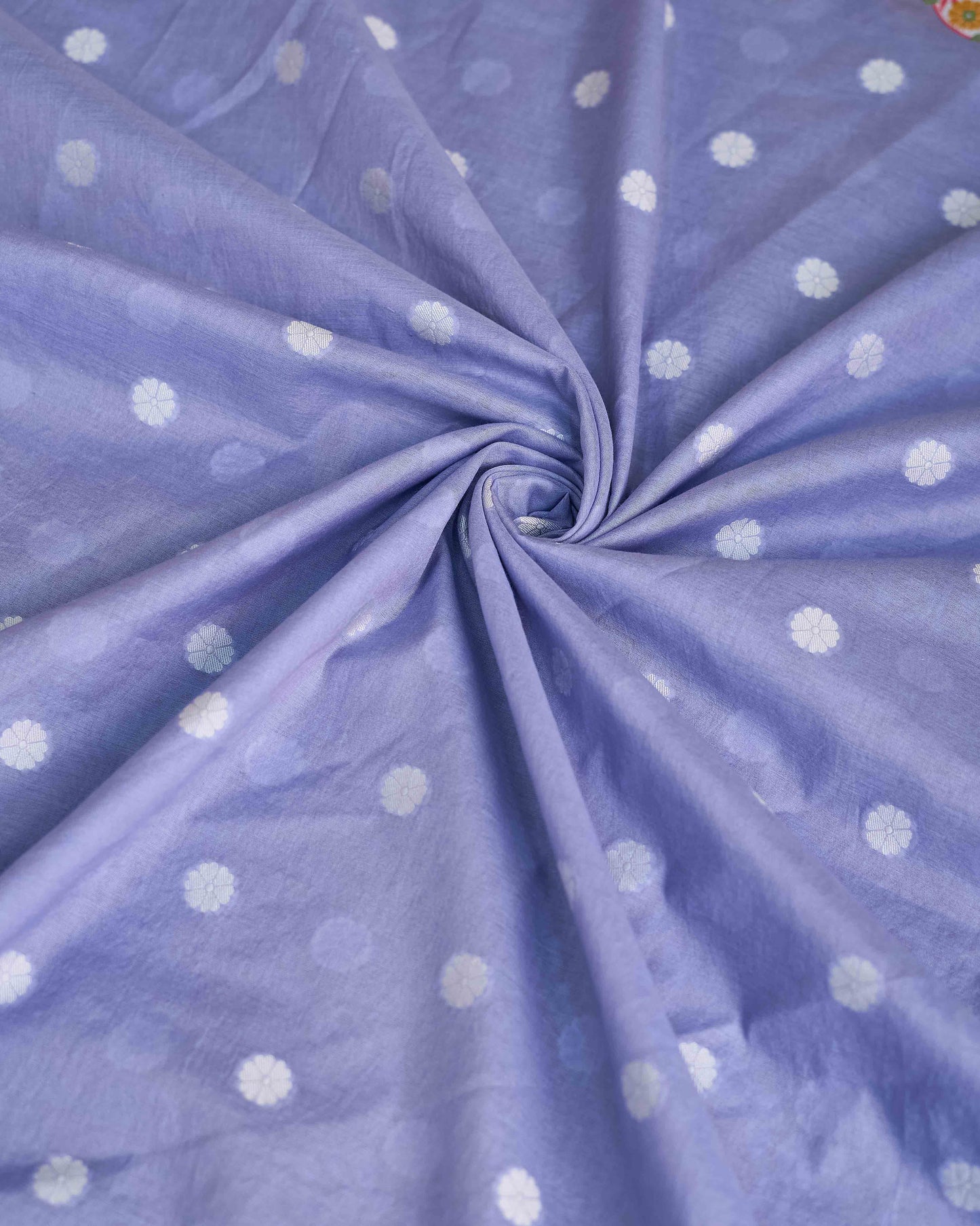 Blue full weaving cotton 3 piece suit
