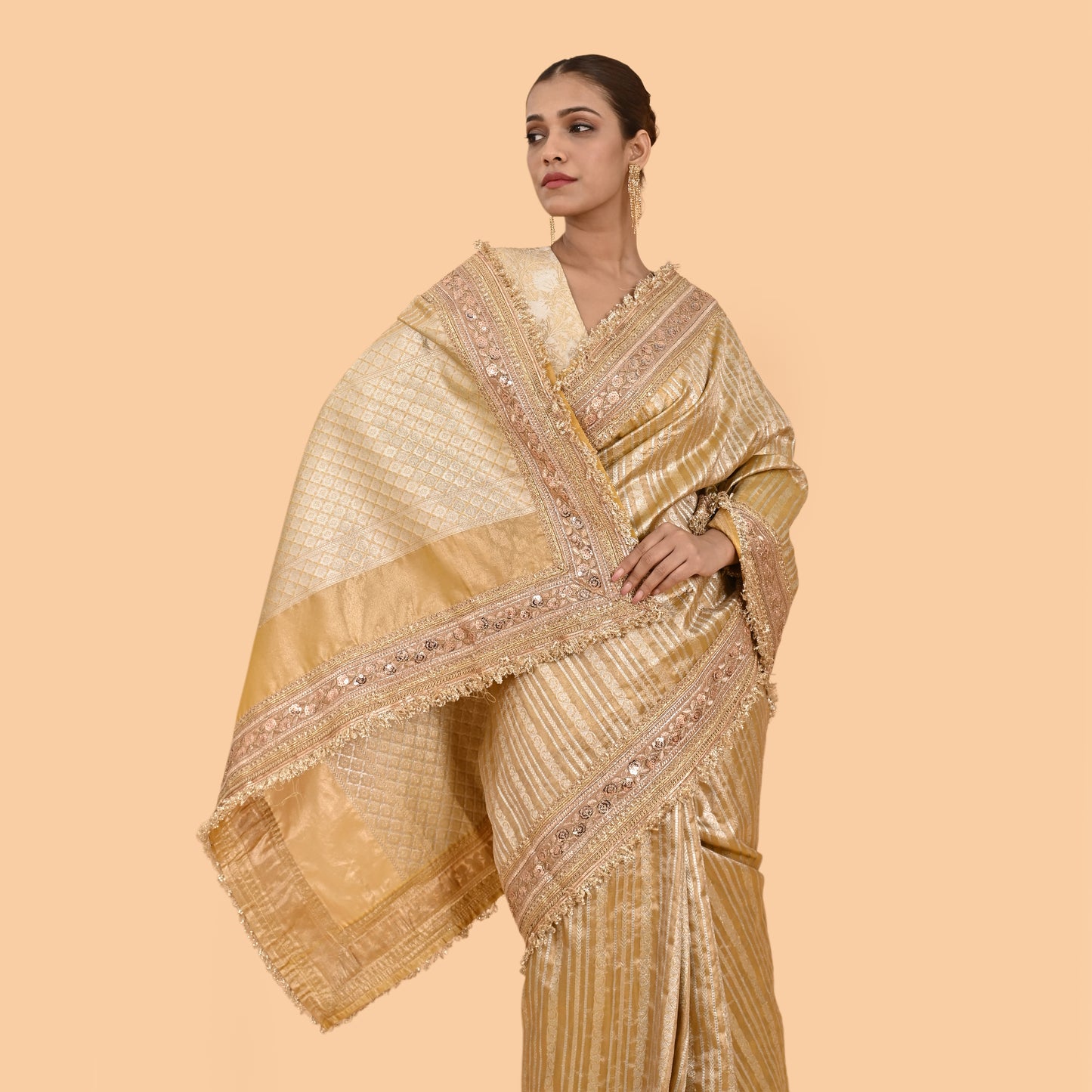 Golden Tissue Silk Saree