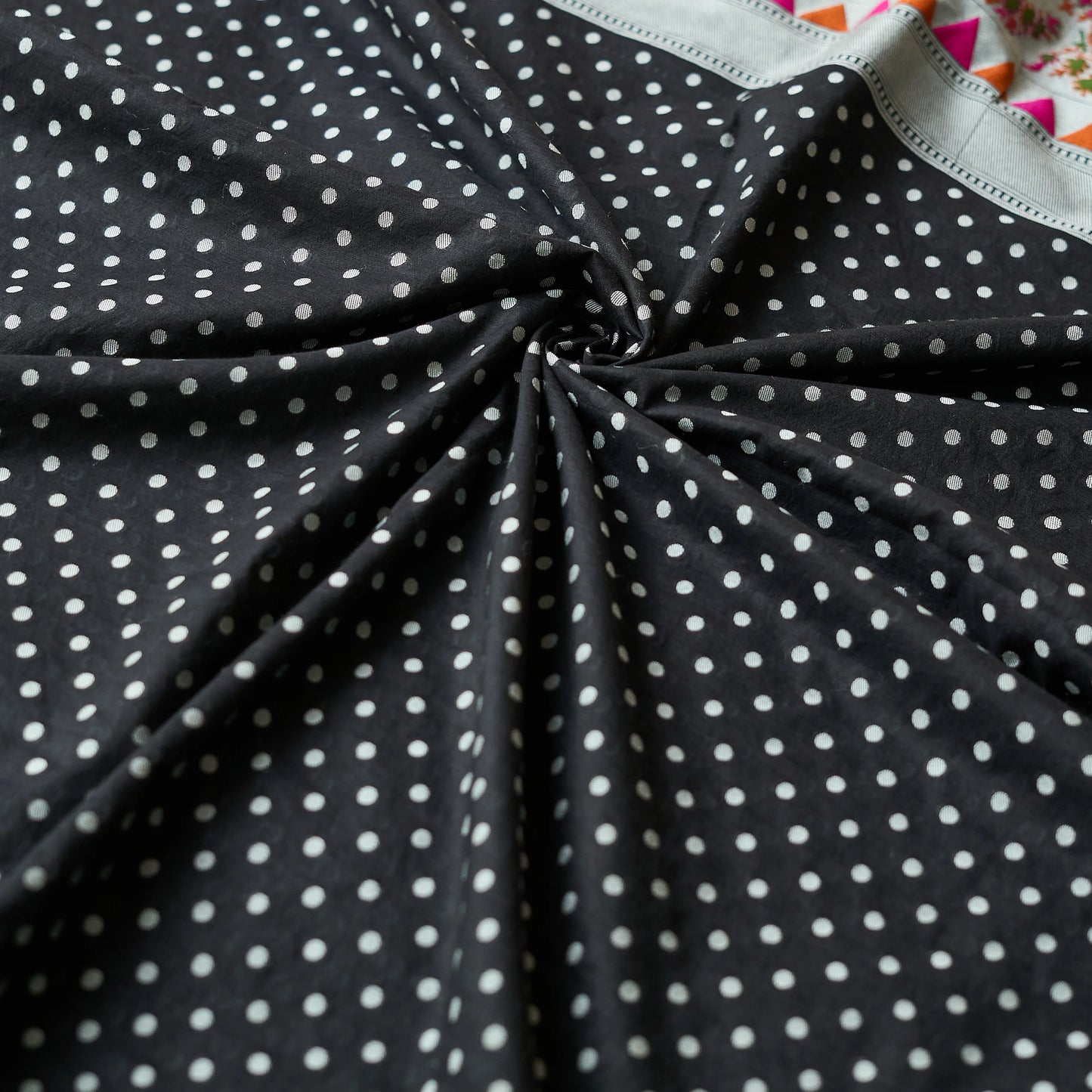 Black Cotton meenadar suit set