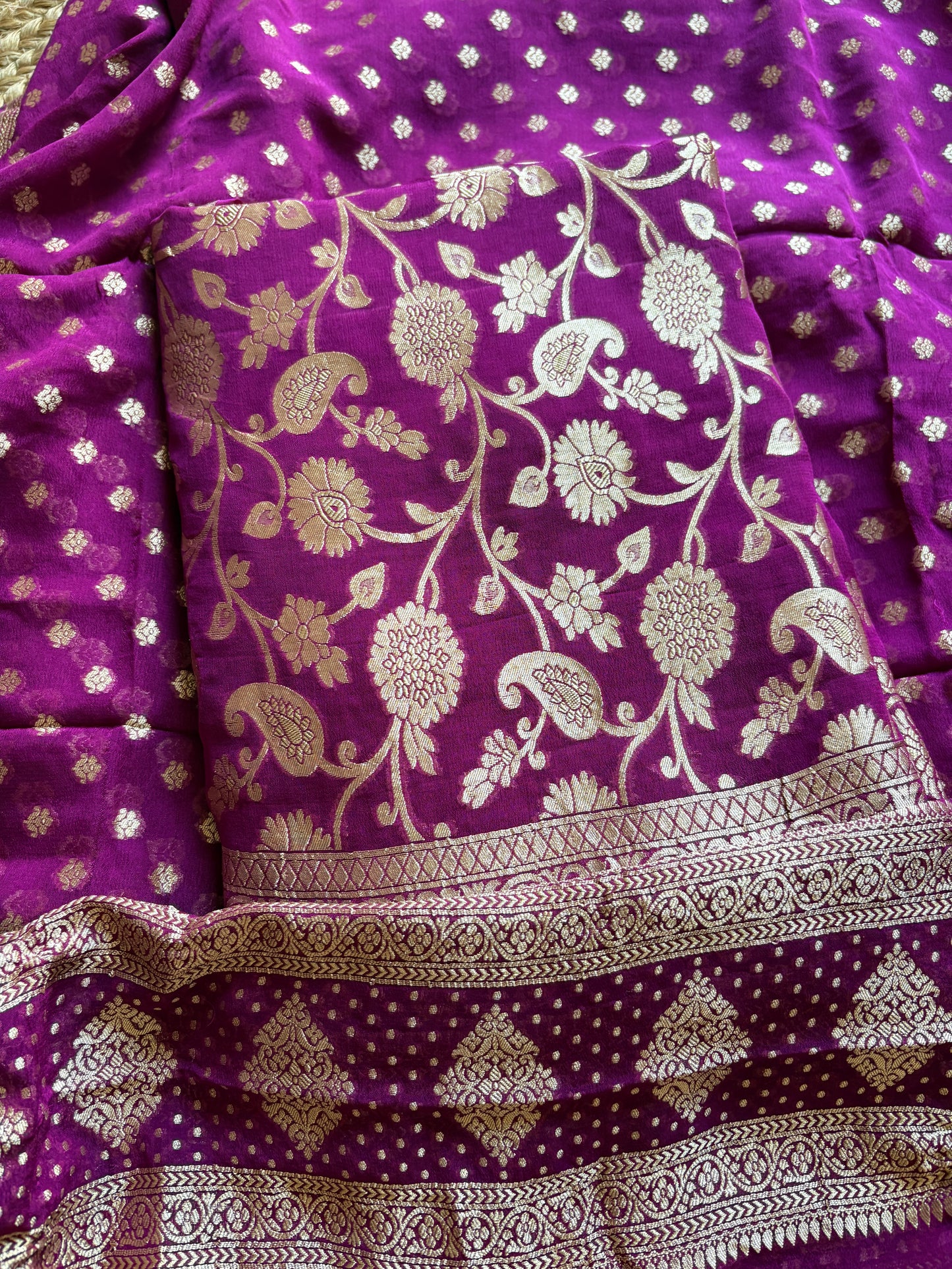 Pure Khaddi georgette 3 piece suit set