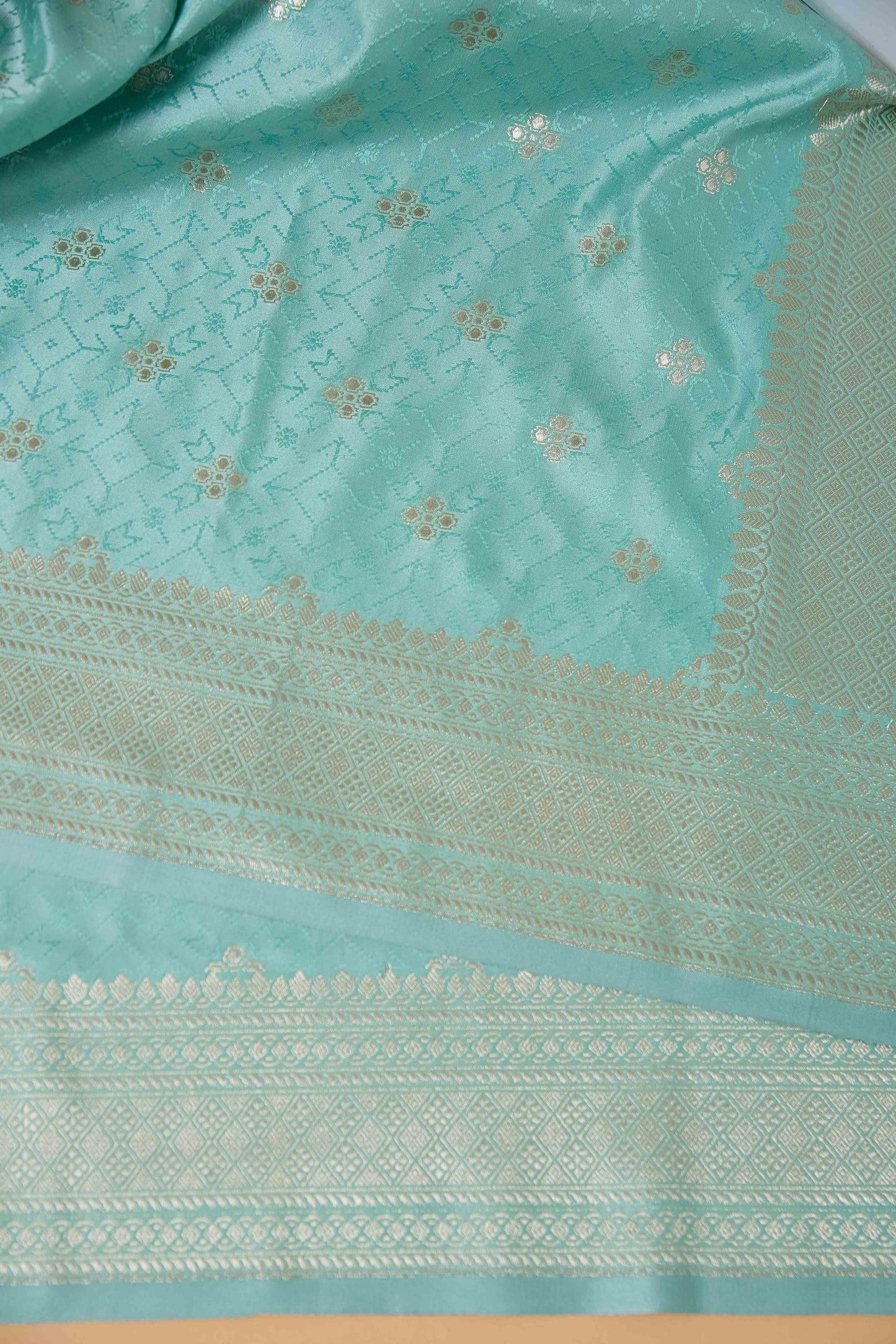 Blue Tenchui Weaving Mashru Silk Saree