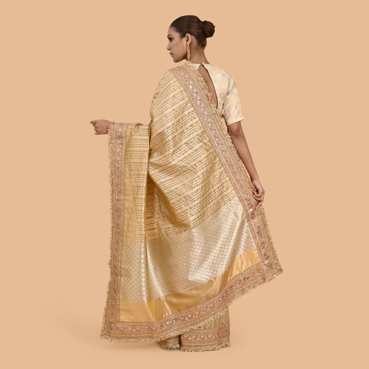 Golden Tissue Silk Saree