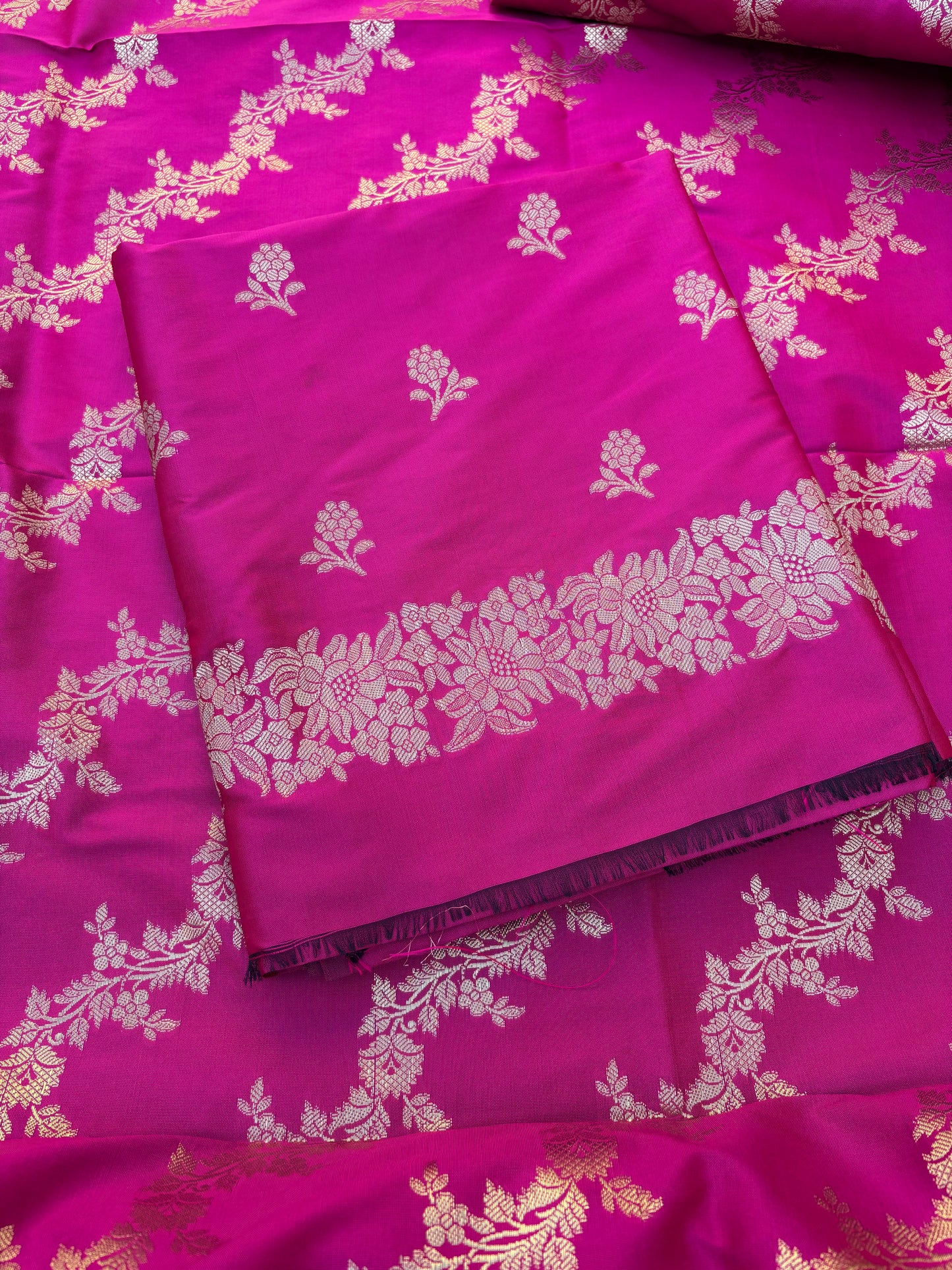 Pink premium Banrasi silk 3 piece suit
