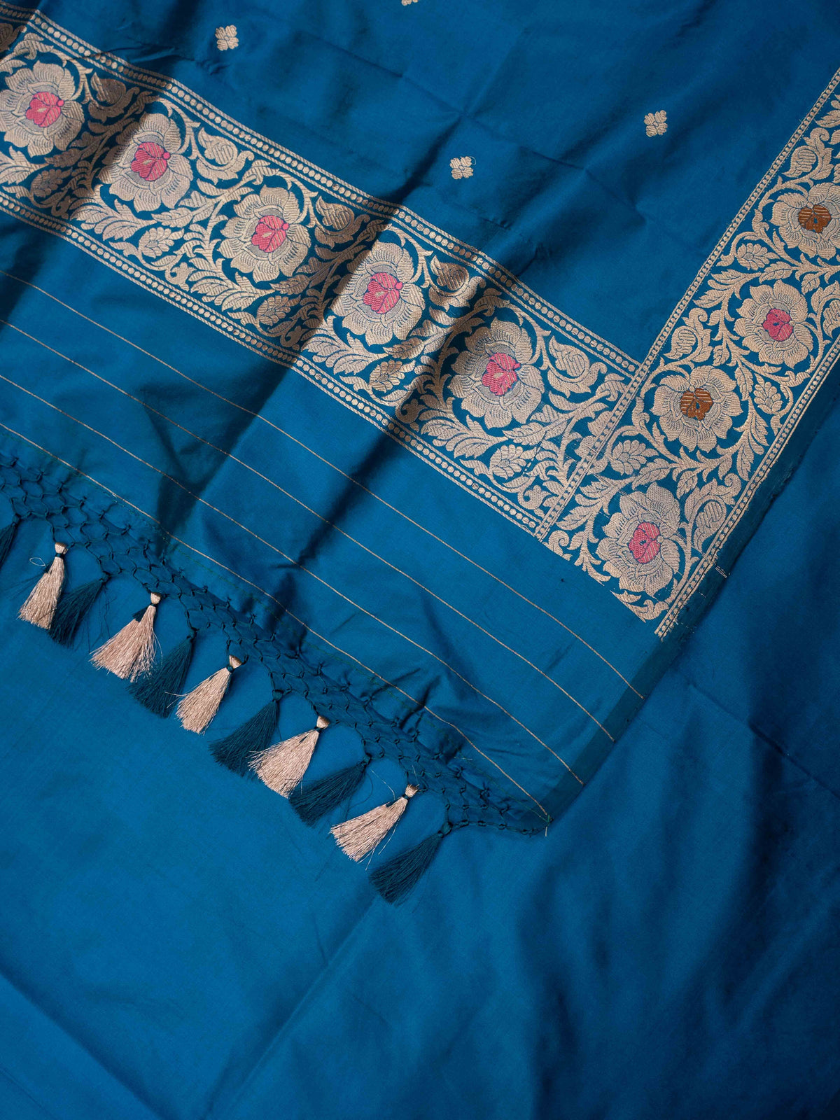 Blue katan by katan silk suit set