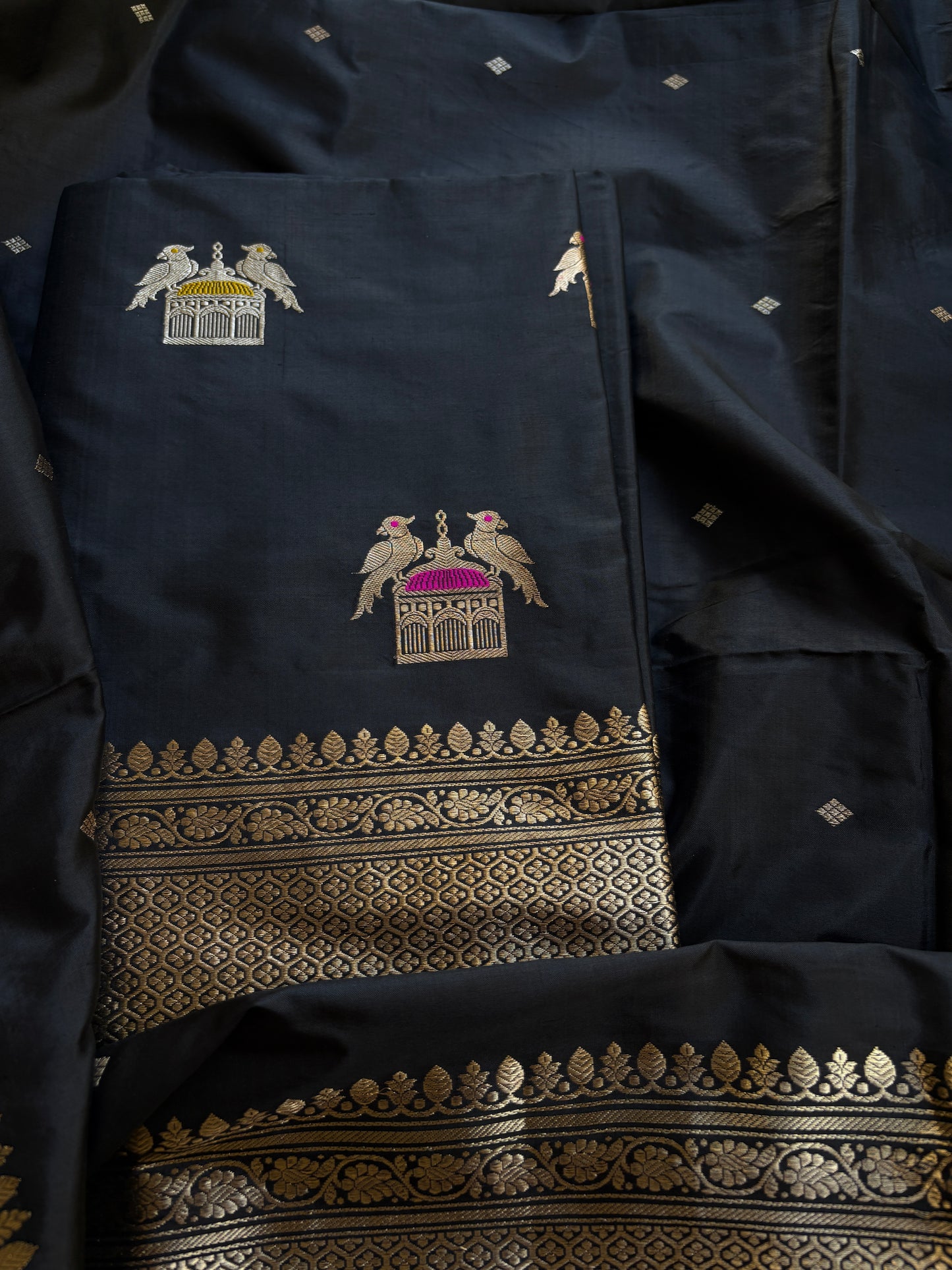 Black katan by katan kadhwa suit set