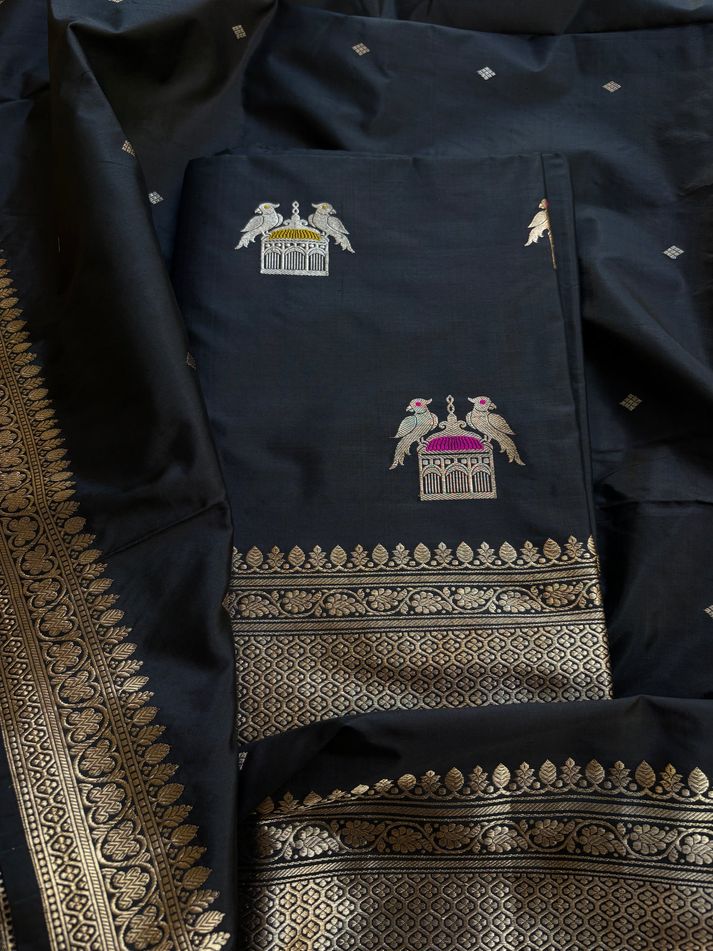 Black katan by katan kadhwa suit set