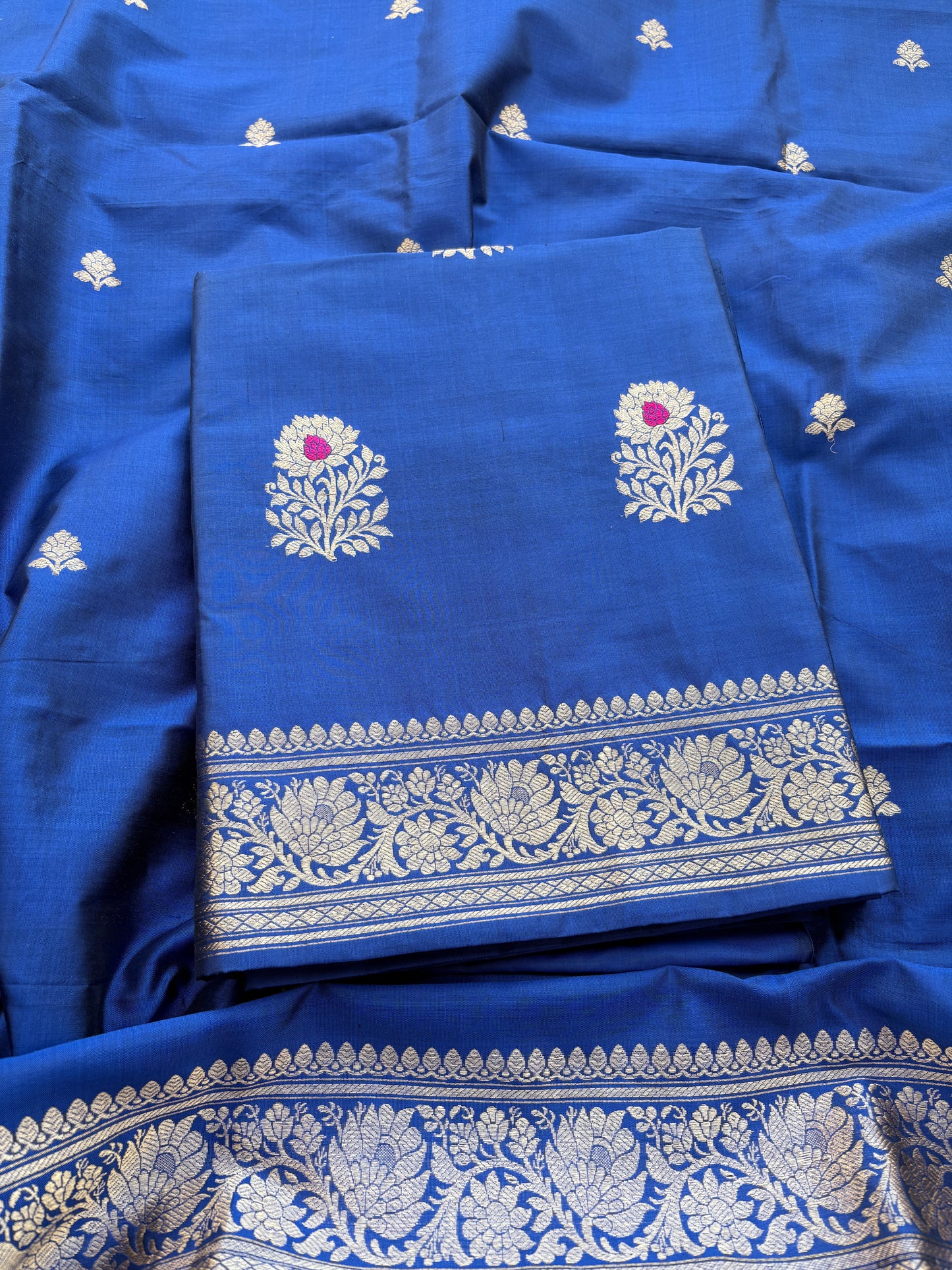 Blue katan by katan Kadhwa suit set