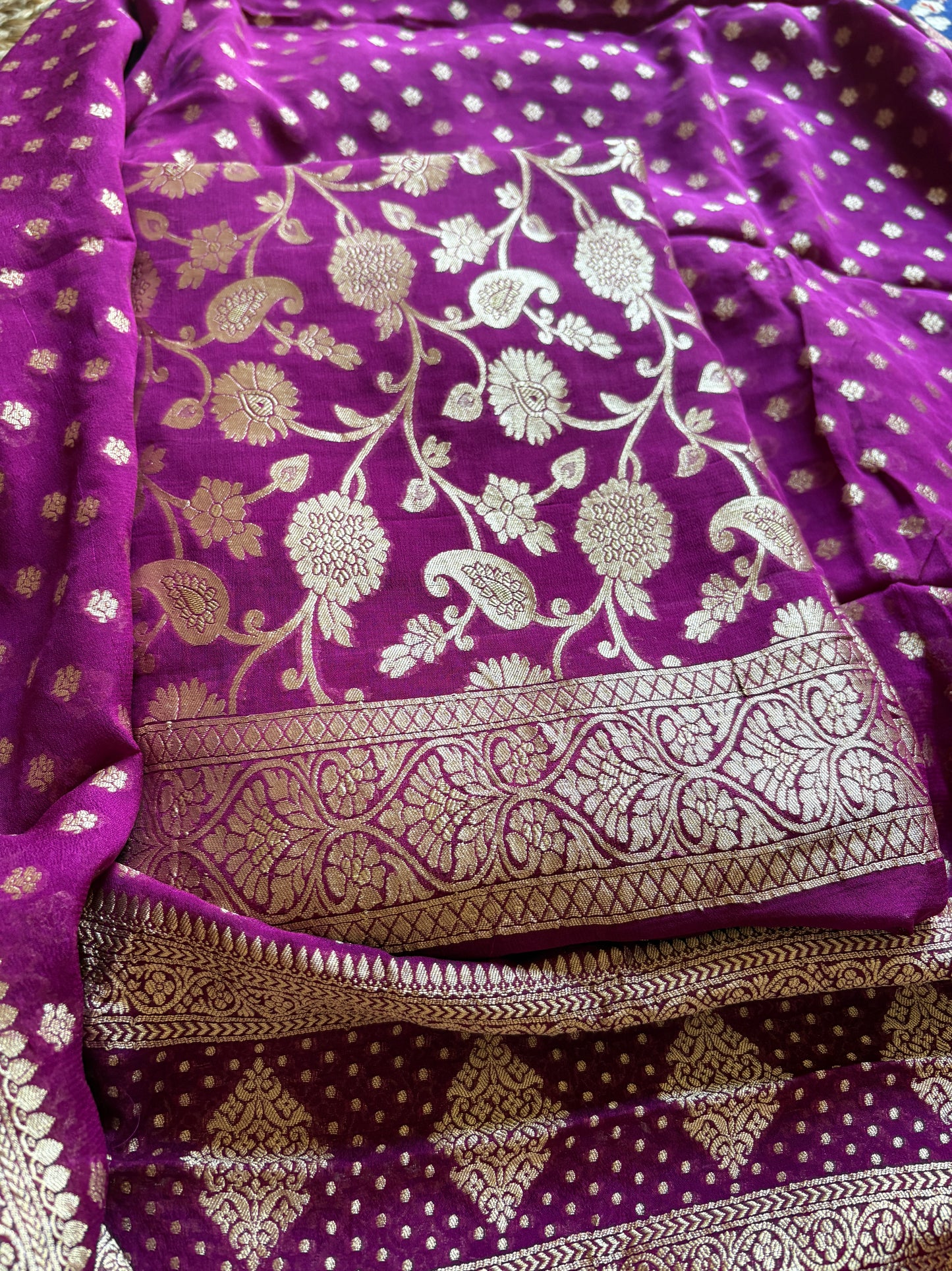 Pure Khaddi georgette 3 piece suit set