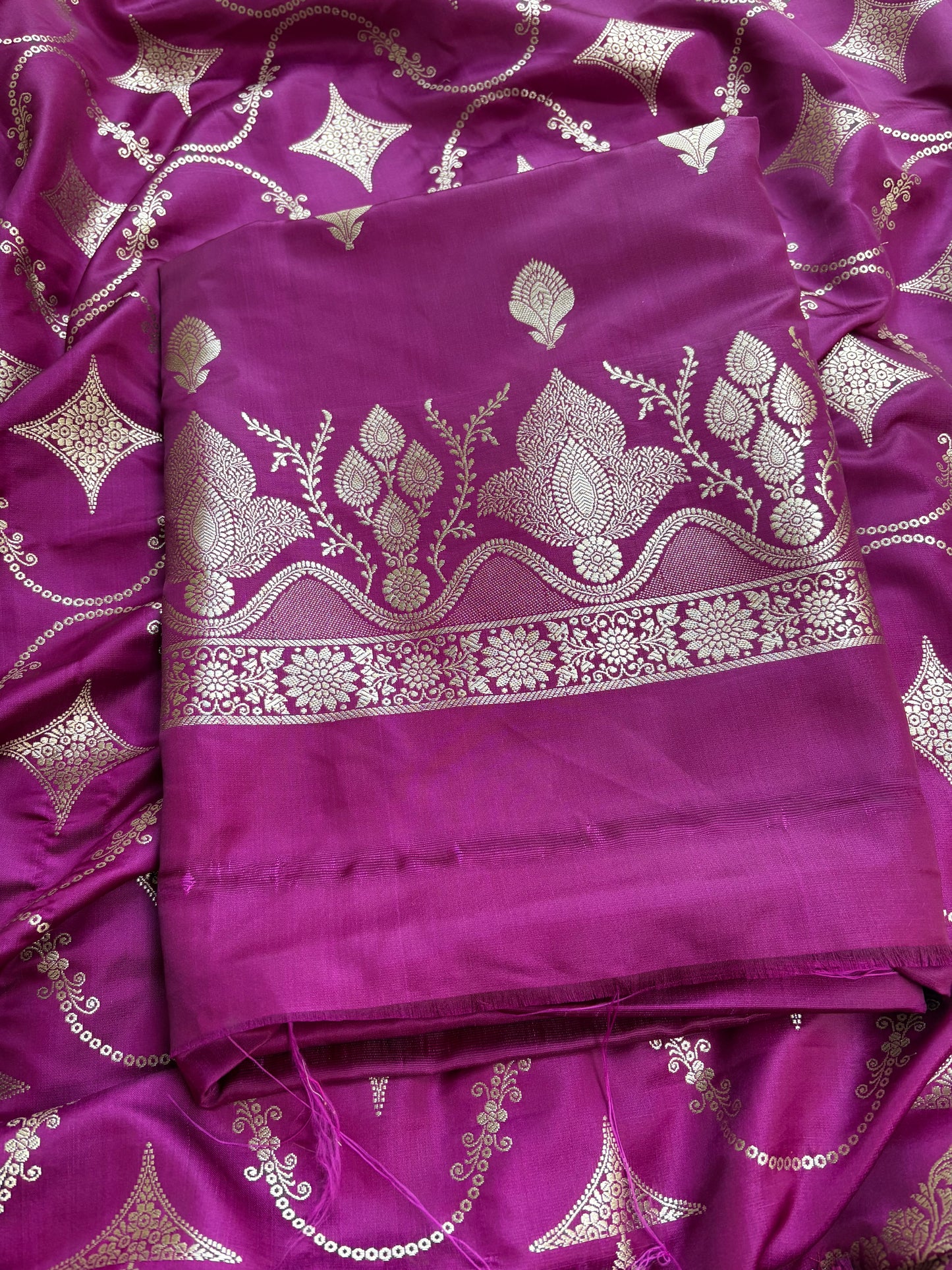 Wine mashru silk 3 piece suit set