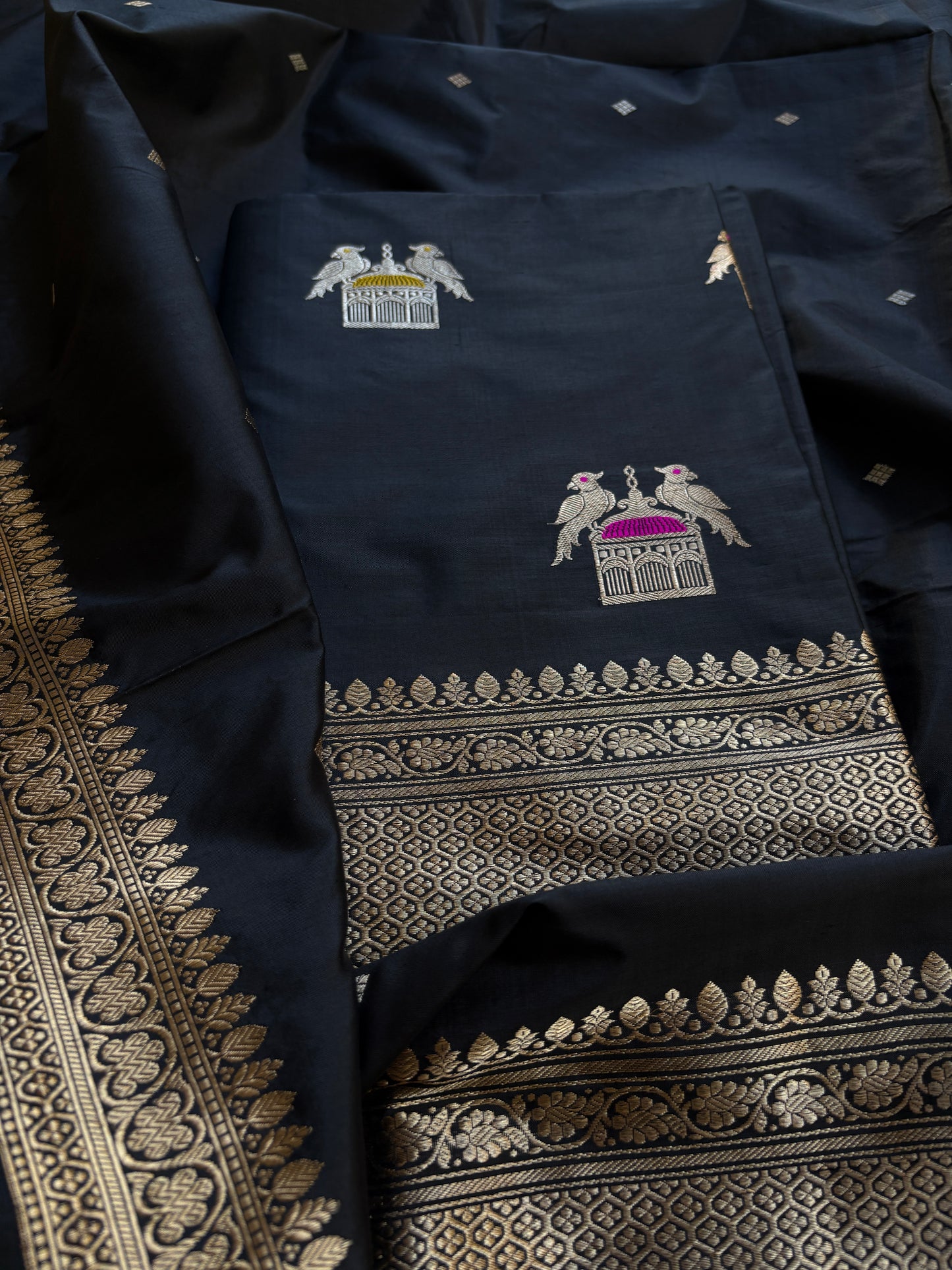 Black katan by katan kadhwa suit set