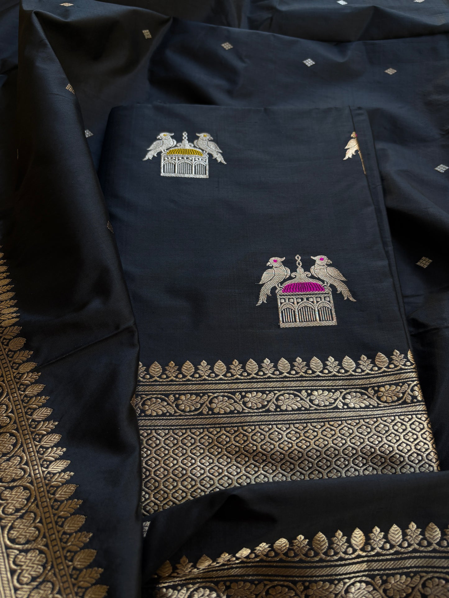 Black katan by katan kadhwa suit set