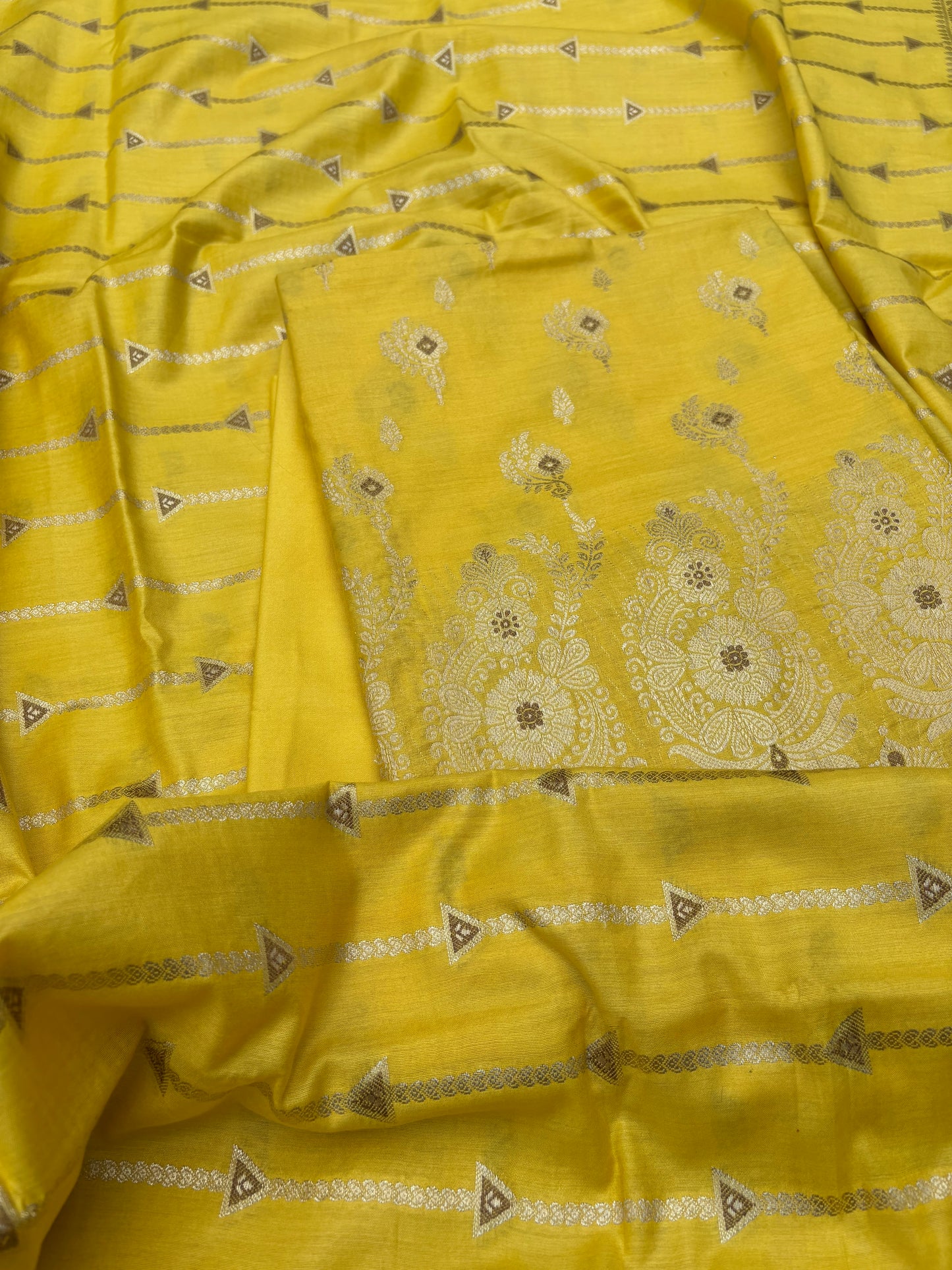 Yellow meenadar cotton suit