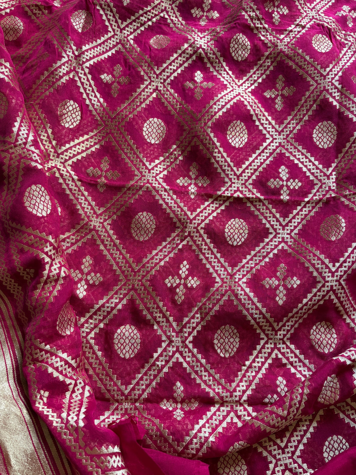 Pink Khaddi georgette suit set