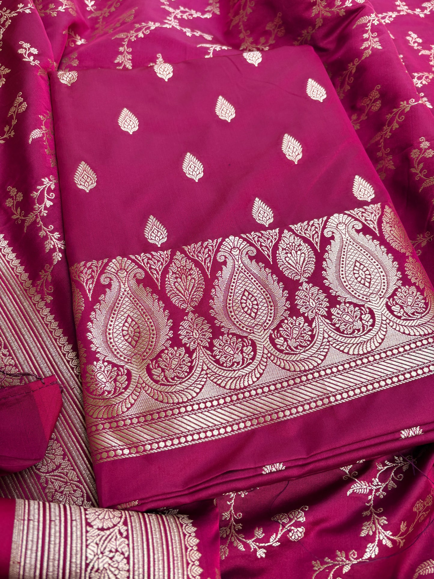 Wine mashru silk suit set