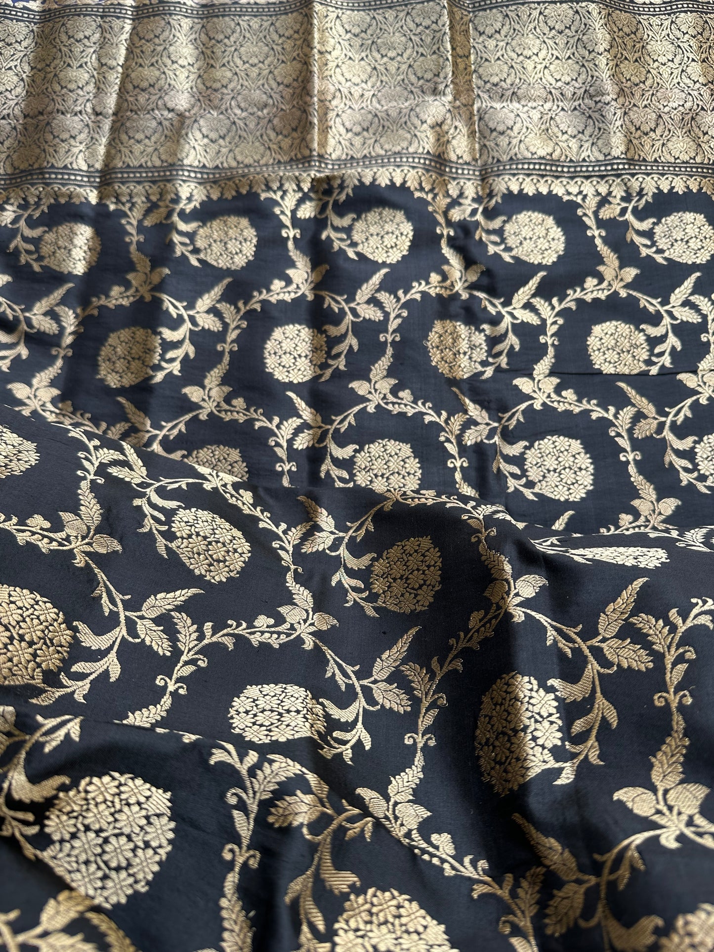 Black katan by katan kadhwa Jaal dupatta