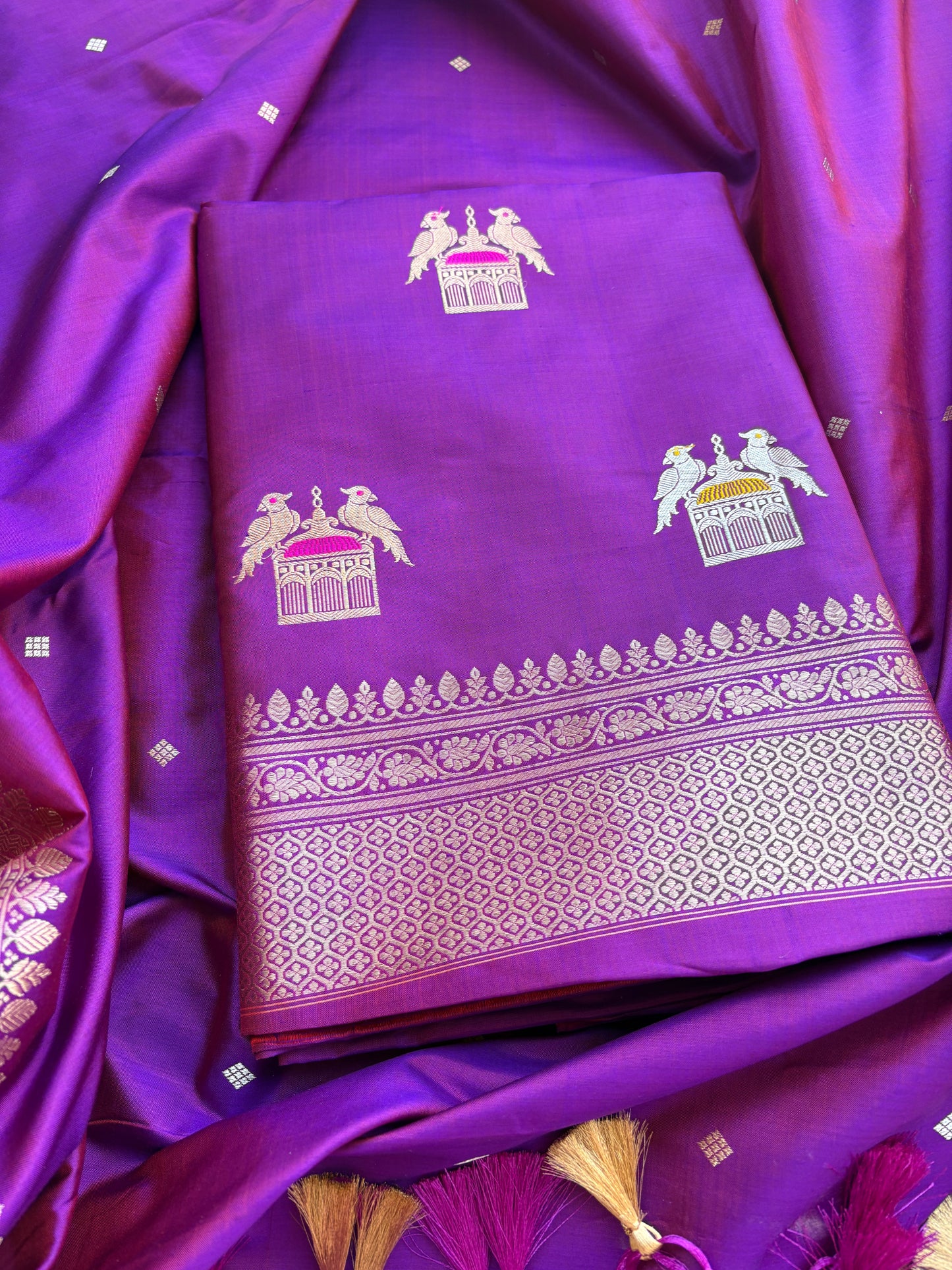 Purple katan by katan kadhwa suit set