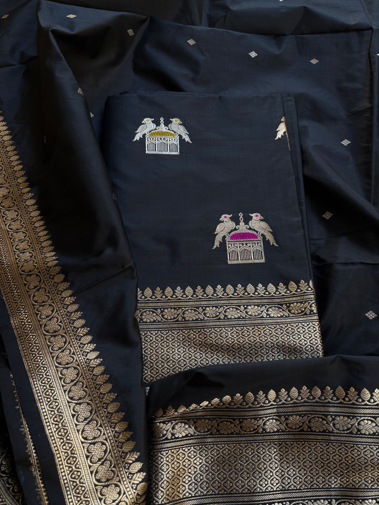 Black katan by katan kadhwa suit set
