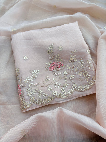 Pink crush tissue pitt work suit set