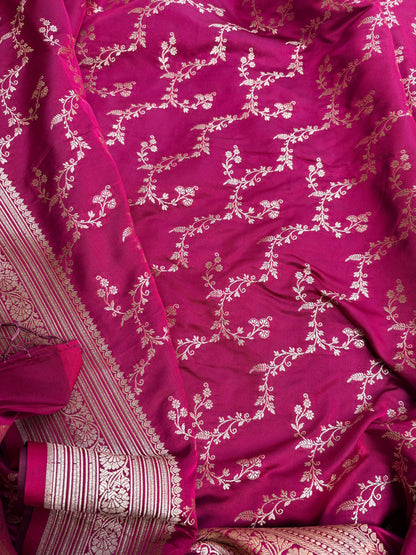 Wine mashru silk suit set