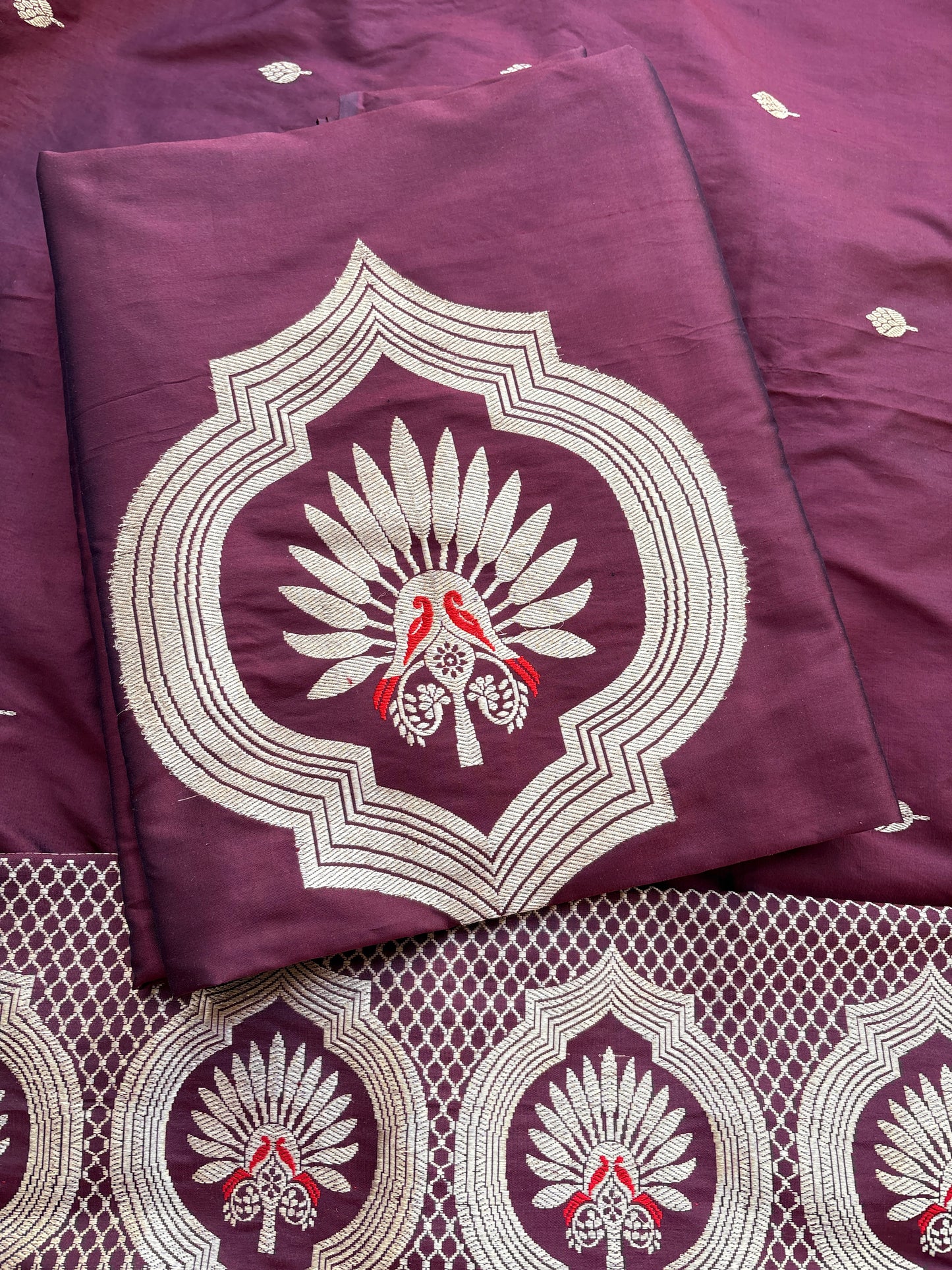 Wine katan by katan kadhwa silk