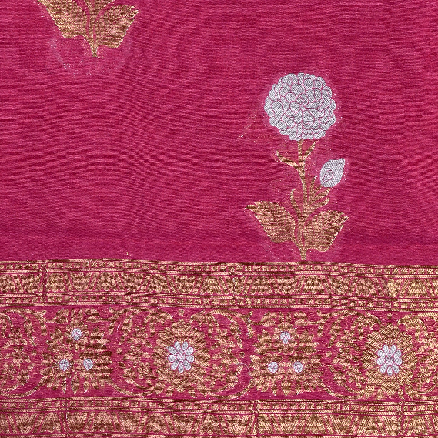 Magenta Sona Rupa Chanderi suit set.