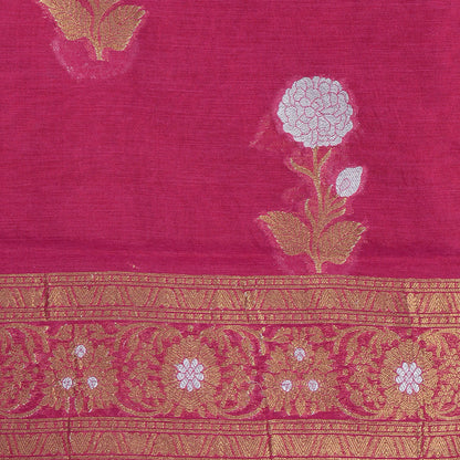 Magenta Sona Rupa Chanderi suit set.
