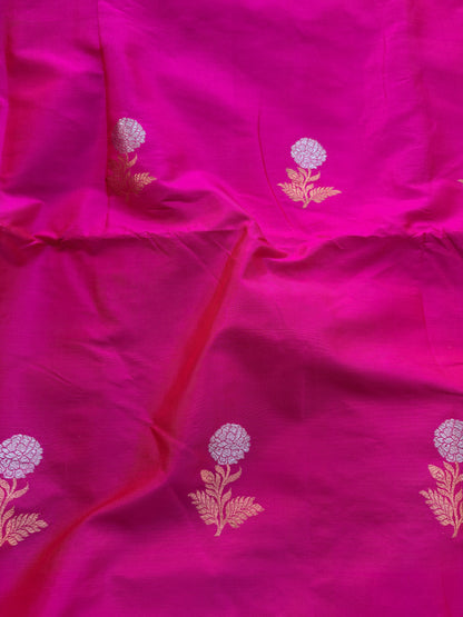 Pink katan silk fabric
