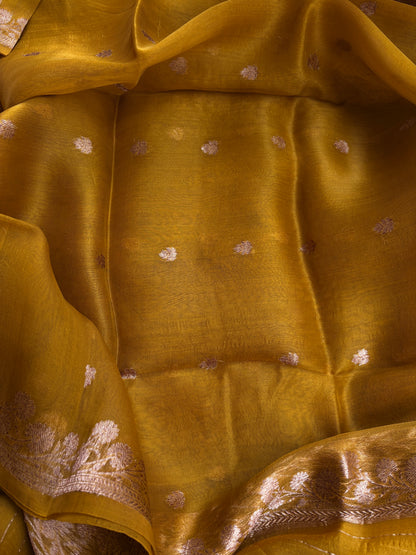 Raw silk kadhwa suit set