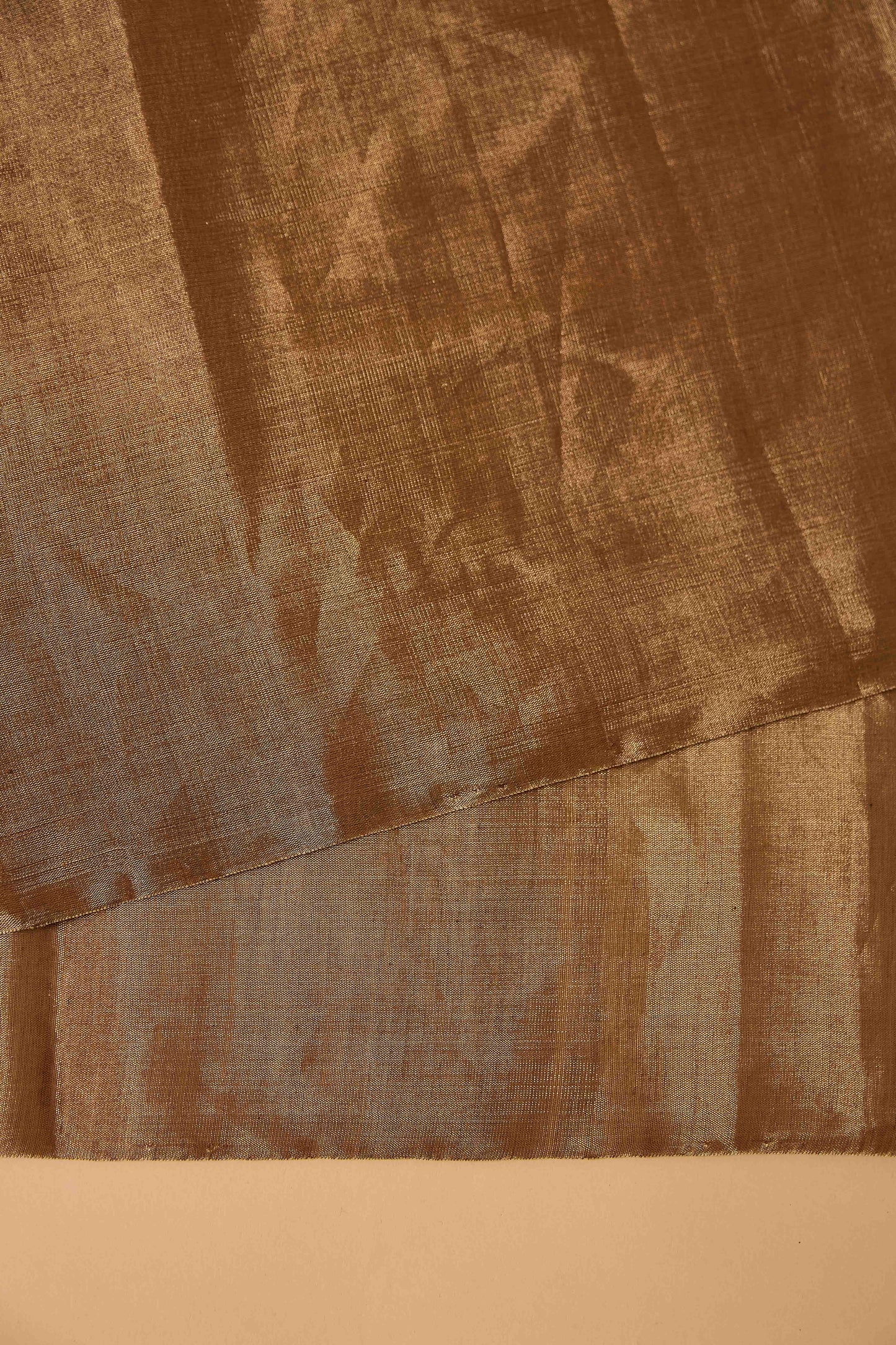 Golden tissue handloom Saree