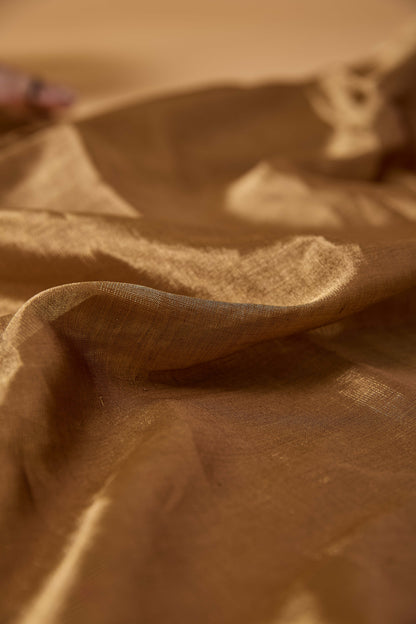 Golden tissue handloom Saree
