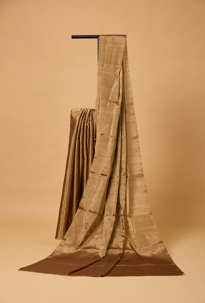 Golden tissue handloom Saree