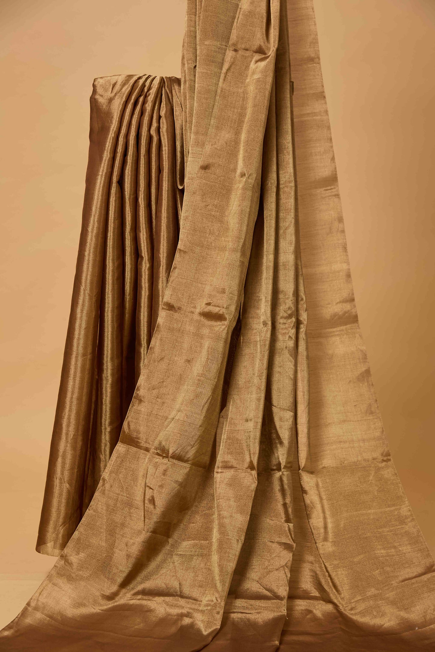 Golden tissue handloom Saree