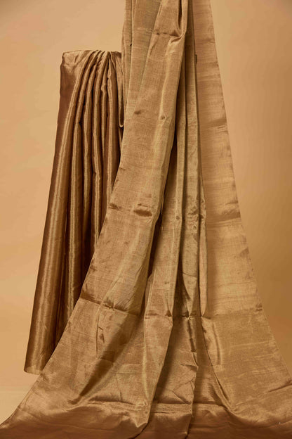 Golden tissue handloom Saree