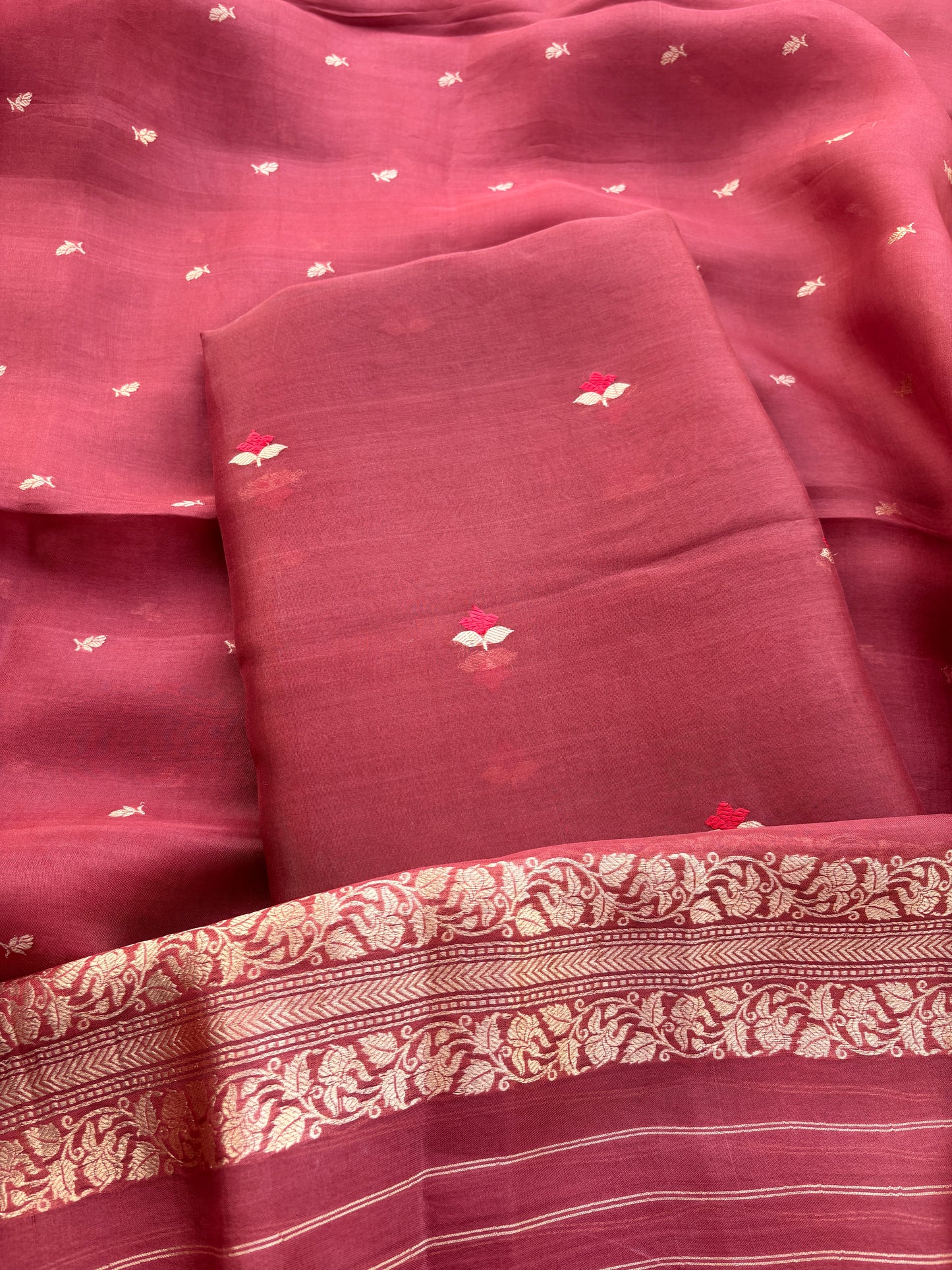 Rust brown kora Kadhwa suit set