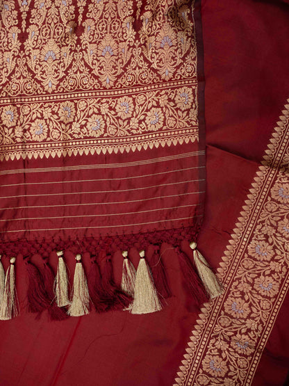 Wine katan by katan silk suit set