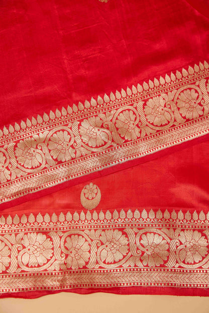 Red Mango silk Chand Tara Saree