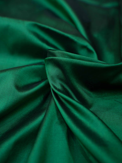 Green blue katan by katan silk suit set