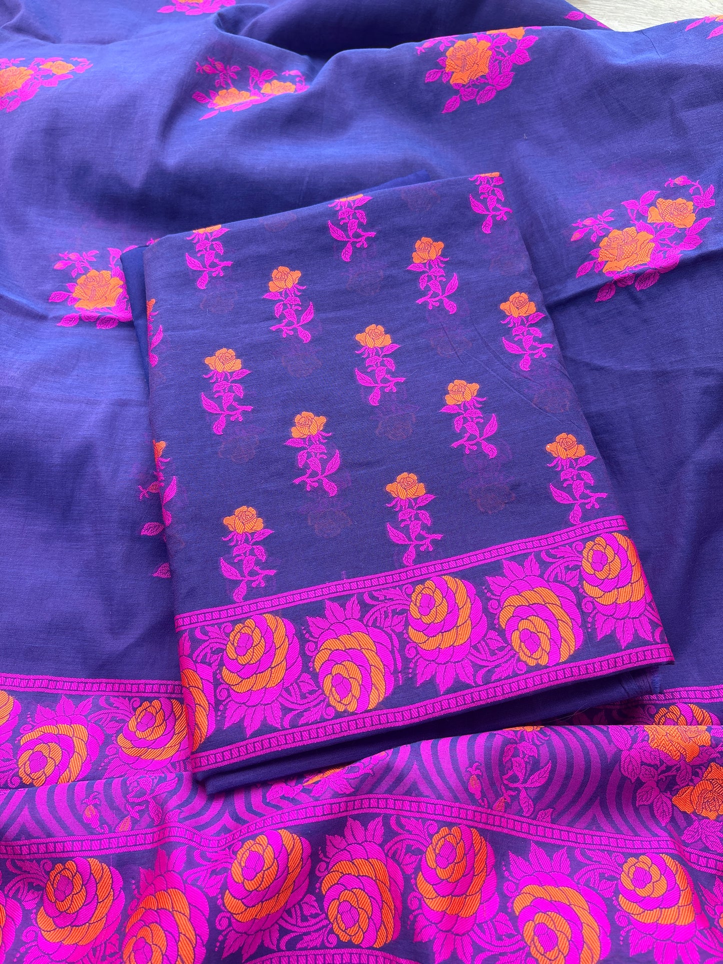 Purple meenadar Chanderi suit set( cc-10)
